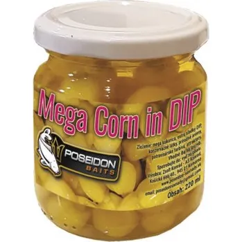 Návnadová surovina Poseidon Baits MEGA vařená kukuřice v nálevu 220ml Příchuť: Přírodní