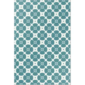 Koberec Moderní vinylový Koberec do jídelny, rozměr: 60x90 cm, květinový vzor dlaždic