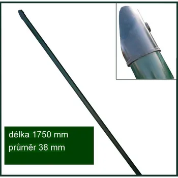 Plotová vzpěra Vzpěra plotová Ideal poplastovaná Zn+PVC + spojovací materiál – 1750×38 mm