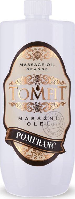 TOMFIT minerální masážní olej – Pomeranč 1 l