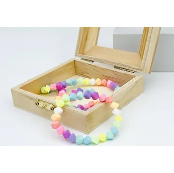 Náramek LIPOO NÁRAMEK PRO PANÍ UČITELKU KOSTKY - PASTEL 18 cm