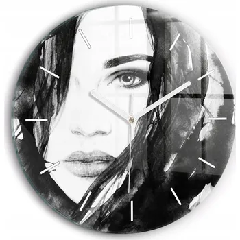 Hodiny Nástěnné hodiny Wallfluente černé 30 cm