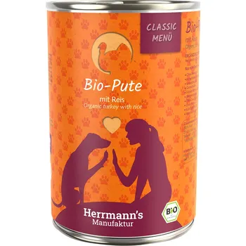 12x400g Herrmanns Classic Bio Menu - Bio krůtí s bio rýží