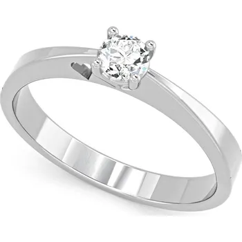 Prsten SOLUNA FRAGEO stříbrný prsten se zirkonem a ozdobným výřezem VELIKOST: 57 - ⌀ 18,1 mm