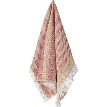 Utěrka Utěrka 100% bavlna 70x50cm, TERRY STRIPES, hnědá|Caramel-Classic red (balení)|Casafina by Costa Nova