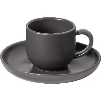 Šálek na kávu s podšálkem 0,07L, PACIFICA, šedá|Seed grey (balení)|Casafina by Costa Nova