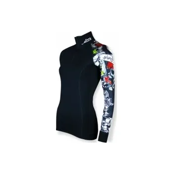 Suspect Animal dámské funkční triko dlouhý rukáv stoják ECO zip LADY ELEGANT L černá