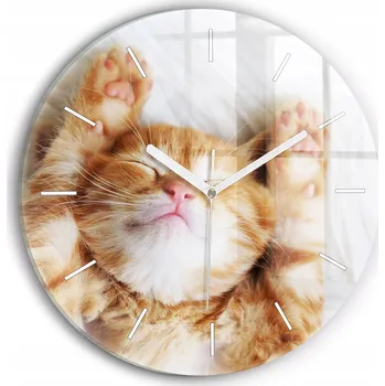 Hodiny Nástěnné hodiny Wallfluente žluté 30 cm