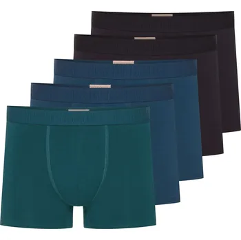 Boxerky Pánské boxerky 5 pack 42705 Solid - HENDERSON vícebarevná XL