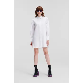 Dámská košile KOŠILE KARL LAGERFELD RHINESTONE TUNIC WHITE