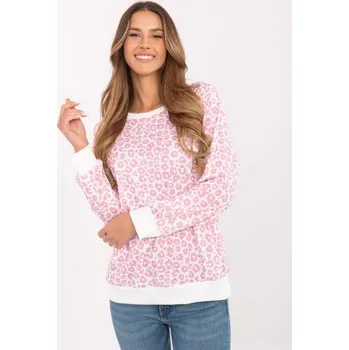 Dámská halenka Špinavě růžová a bílá viskózová halenka