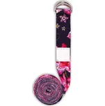 Protahovací pásek YOGGYS STRETCHING STRAP WILD ORCHID UNI Černá, Mix