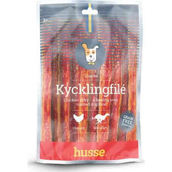Pamlsek pro psa Husse Kycklingfilé, 100 g | Pamlsky ze sušeného kuřecího masa