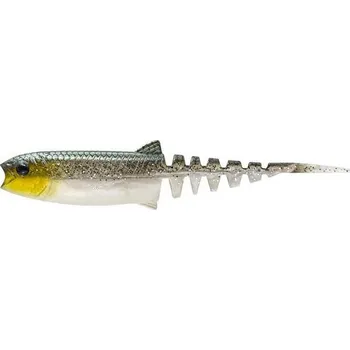 Umělá nástraha Savage Gear Gumová Nástraha Cannibal Minnow V-Tail Green Silver - 12,5 cm 12,8 g