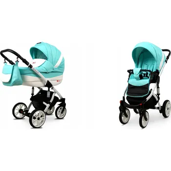 Kočárek Dětský kočárek 2v1 BabyLux Lilly kombinovaný kočárek s korbou a sportovní sedačkou, lehký, s taškou