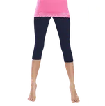 Dámské bavlněné legíny 3/4 Italian Fashion granat XL Modrá