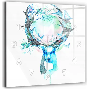 Hodiny Nástěnné hodiny Wallfluent modré 30 cm