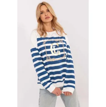 Dámská halenka Bavlněná halenka v barvě ecru s námořnickým motivem