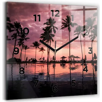 Hodiny Nástěnné hodiny Wallfluent černé 30 cm