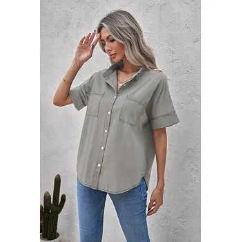 Dámská košile OMG Dámská neformální košile Sarrey šedá XL