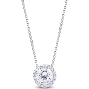 Řetízek Stříbrný řetízek s velkým zirkonem 2312