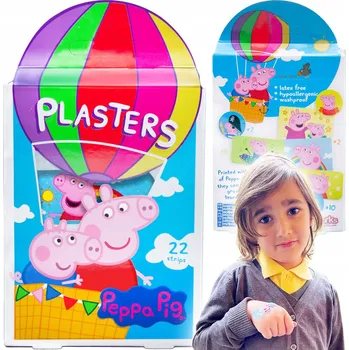 Náplast Náplasti pro děti prasátko Pepa 22 ks
