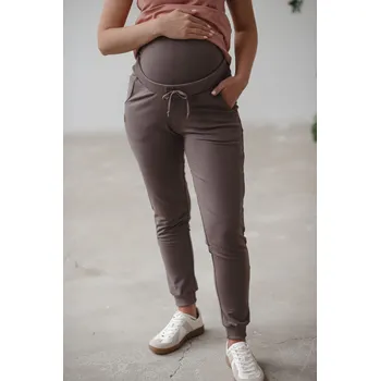 Milk & Love Těhotenské tepláky 2v1 Sweat Pants cappuccino bavlněné Velikost: S