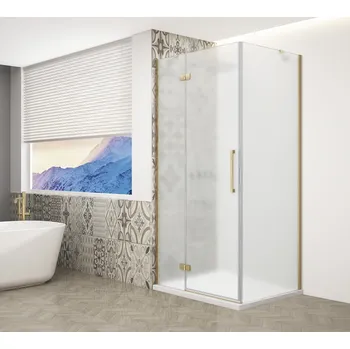 Gelco TRINITY GOLD MATT obdélníkový sprchový kout 1000x800mm, matné sklo, levé GT5680-10ML-G