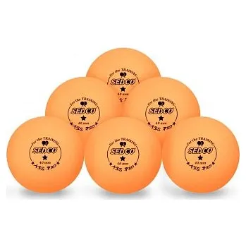 Pingpongový míček Míčky na stolní tenis SEDCO for TRAINING 1* CELL FREE 6ks oranžová