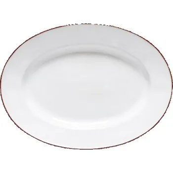 Tác oválný 30cm, BEJA , bílá&červená|Costa Nova