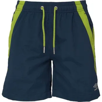 Dětská móda Chlapecké plavecké šortky Umbro FREYR 116/122 Tmavě modrá, Světle zelená, Šedá