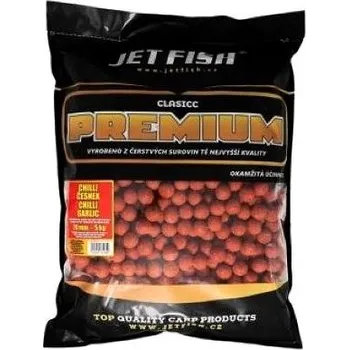 Boilies Jet Fish Boilies Premium Clasicc Chilli/Česnek, 5 kg, 20 mm