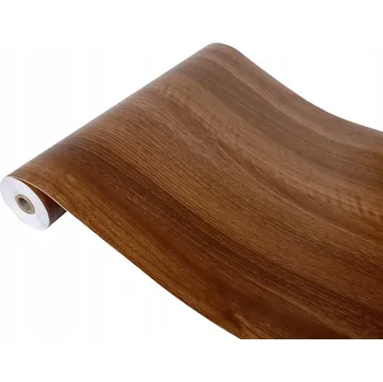 Tapeta Samolepicí Fólie imitující dřevo na dveře z PVC dýhy, ořech, šířka 90 cm