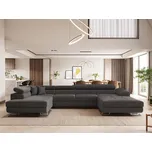 Rozkládací sedací souprava do U Falio - Tmavě šedá 10 Varianta: Levá