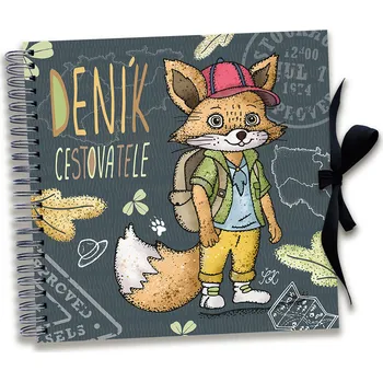 Zápisník Deník cestovatele - lišák na tmavé super parťák