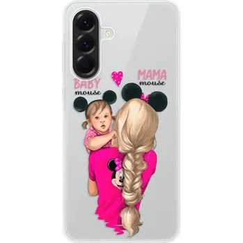 Pouzdro na mobilní telefon Odolné silikonové pouzdro iSaprio - Mama Mouse Blond and Girl - Samsung Galaxy A56