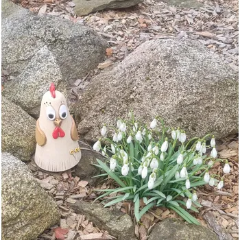 Velikonoční dekorace Keramická slepička - větší