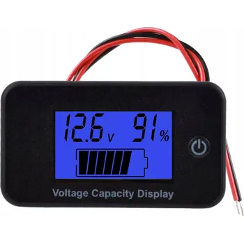 Digitální voltmetr Souky Ukazatel nabití baterie Pb Li-Ion