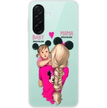 Pouzdro na mobilní telefon Odolné silikonové pouzdro iSaprio - Mama Mouse Blond and Girl - Samsung Galaxy A26