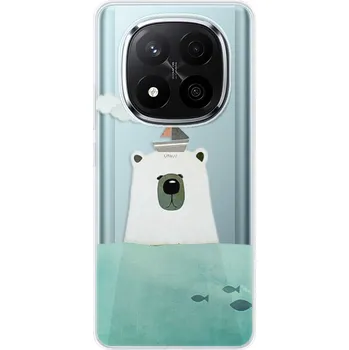 Pouzdro na mobilní telefon Odolné silikonové pouzdro iSaprio - Bear With Boat - Xiaomi Redmi Note 14 Pro 5G/14 Pro+ 5G