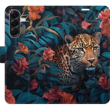 Pouzdro na mobilní telefon Flipové pouzdro iSaprio - Flower Jaguar 02 - Samsung Galaxy A36