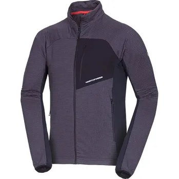 Pánská mikina Pánský svetr Northfinder PRIMO S Tmavě šedá, Černá