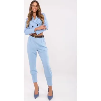 Dámské kalhoty Světle modré tepláky s dlouhou šňůrkou v pase