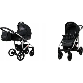 Kočárek Dětský kočárek 2v1 BabyLux LARGO – sporťák a hluboká korba, lehký, s taškou