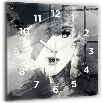 Hodiny Nástěnné hodiny Wallfluent černé 30 cm