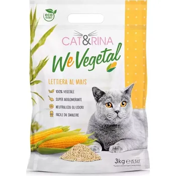 Podestýlka pro kočku Cat&Rina WeVegetal kukuřičné stelivo pro kočky 5,5l