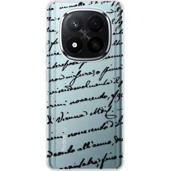 Pouzdro na mobilní telefon Odolné silikonové pouzdro iSaprio - Handwriting 01 - black - Xiaomi Redmi Note 14 Pro 5G/14 Pro+ 5G