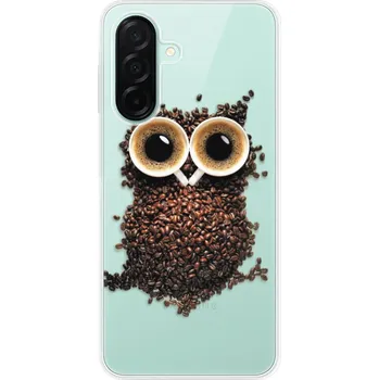 Pouzdro na mobilní telefon Odolné silikonové pouzdro iSaprio - Owl And Coffee - Samsung Galaxy A26