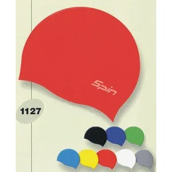 Plavecká čepice Koupací čepice SILICON SPIN 1127 Stříbrná