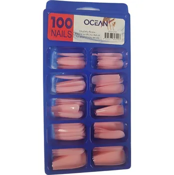 Umělé nehty Leventi Sada světle růžový nehtů - různé velikosti v jednom balení